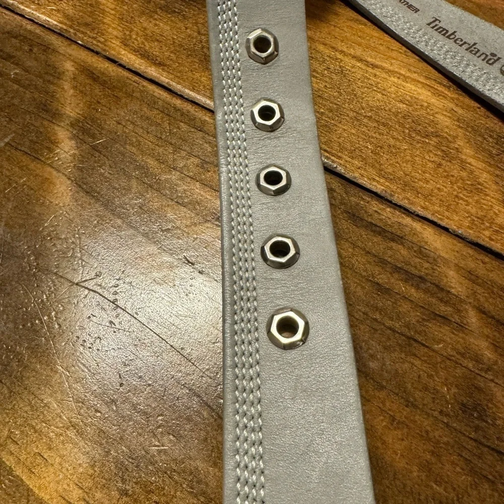 Timberland Belt gray Size 32 silver buckle